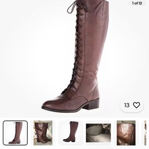 Ralph lauren Knee-High Lace-Up Boots